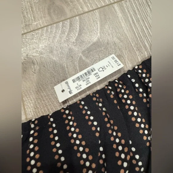 Madewell Smocked Stripe Mini Dress in Mini Dot Stripe - Picture 6 of 9